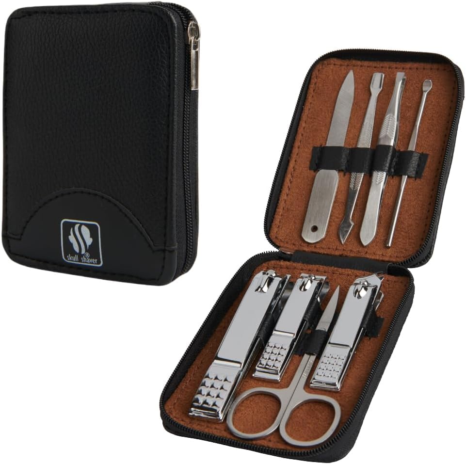 Skull Shaver Manicure Set |Complete Nail Care for Home Grooming