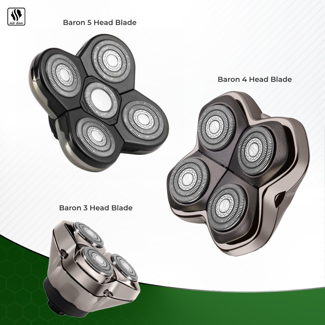 Baron PRO 4-Head Replacement Blade | Extra-Gentle Shaving for Sensitive Skin