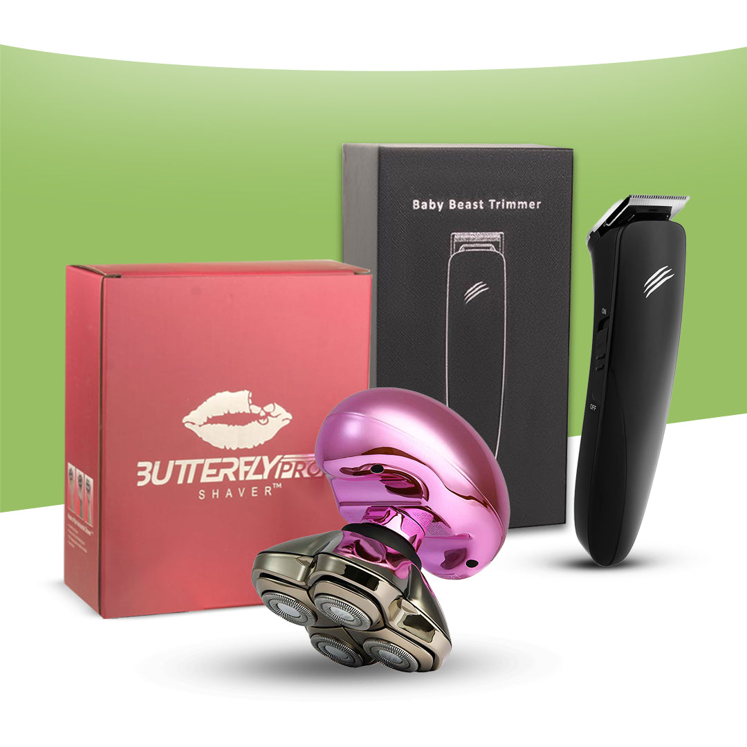 Butterfly Kiss Shaver & Baby Beast Trimmer | Best Combo for Couples