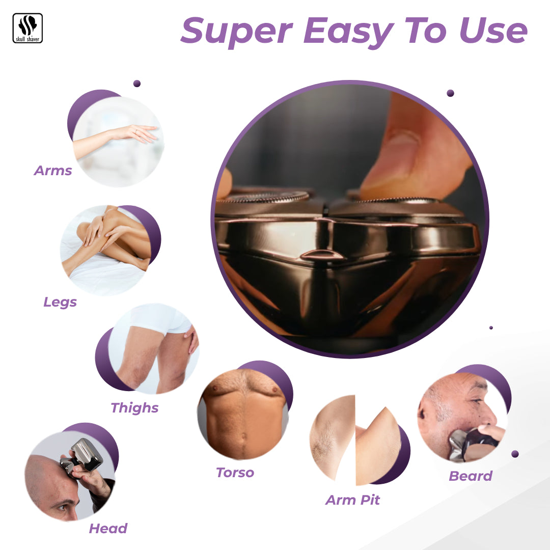 CR-3 Replacement Blade | 3-Head Rotary Blade for Head & Face Shaving