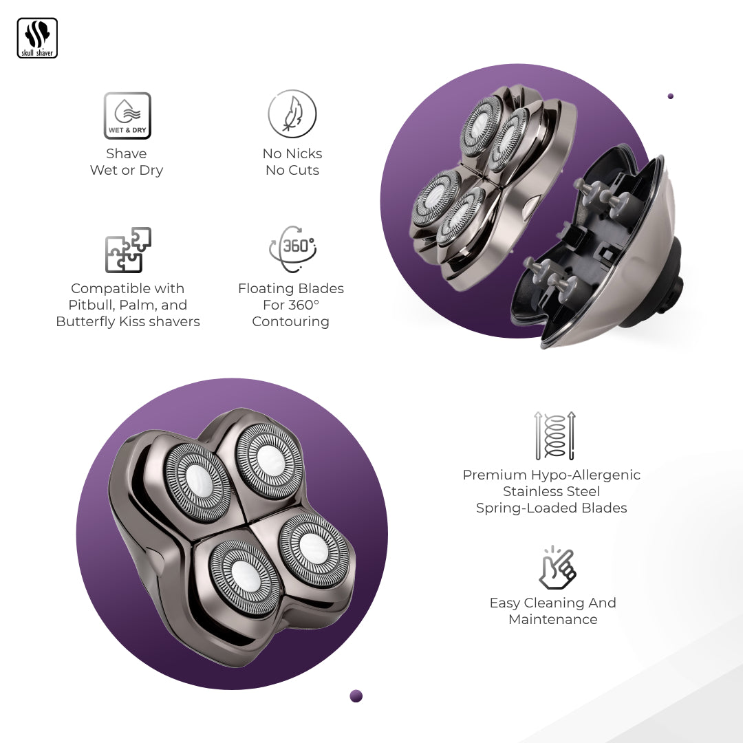 Carver 4-Head PRO Replacement Blade | Smooth, Precision Shaving Performance