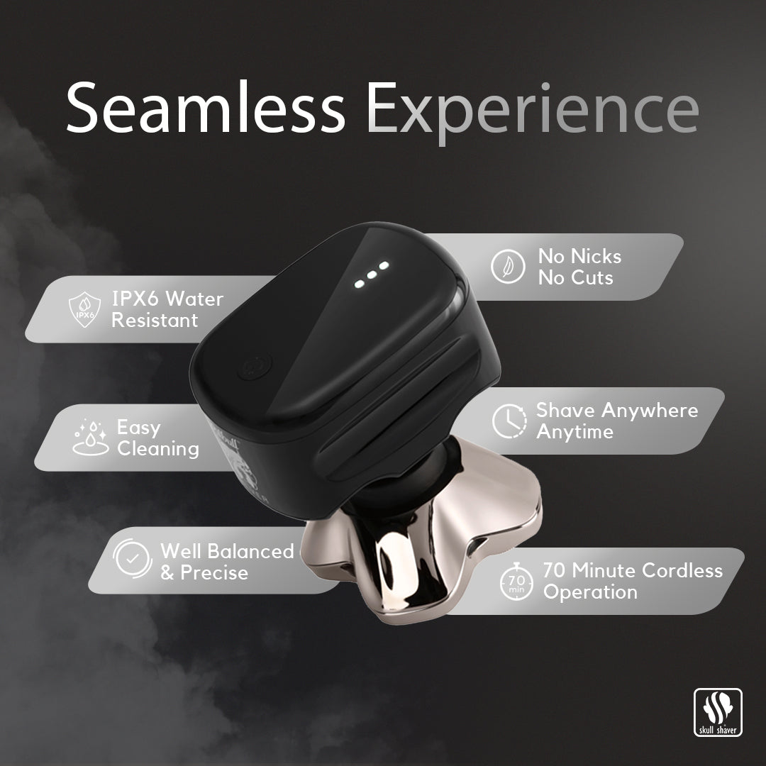 Pitbull Silver PRO SX5 Shaver | Smooth, effortless grooming for head & body | Built with PRO 4-Head Blade System