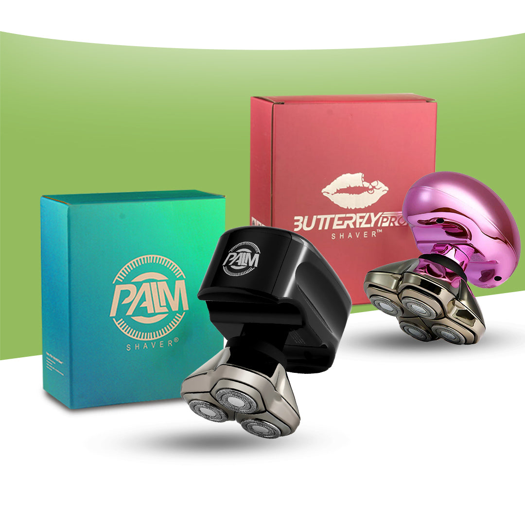 Palm Shaver & Butterfly Kiss women’s shaver | Grooming combo for couples