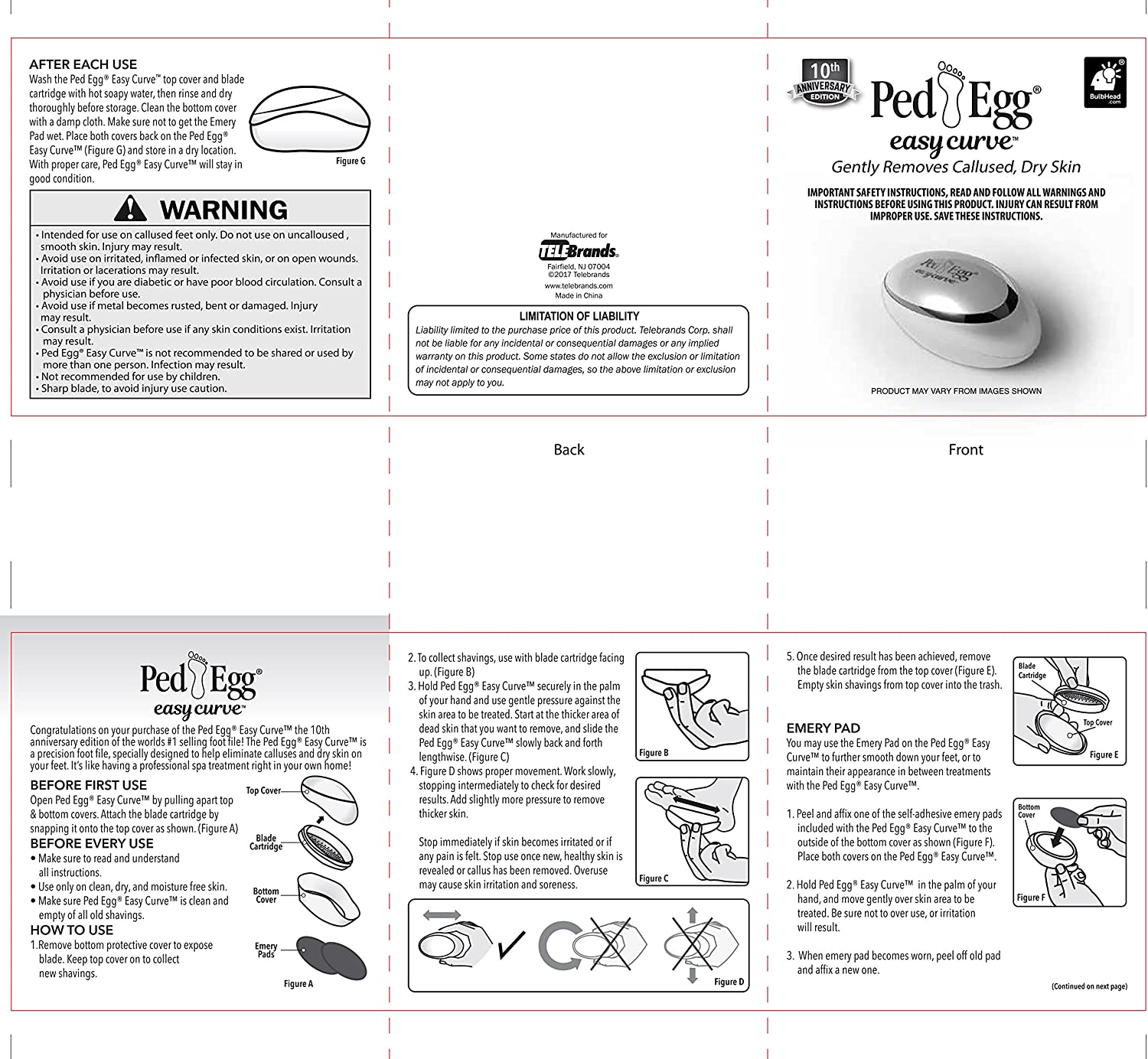 PedEgg Easy Curve Foot File | Smooth, Callus-Free Feet at Home