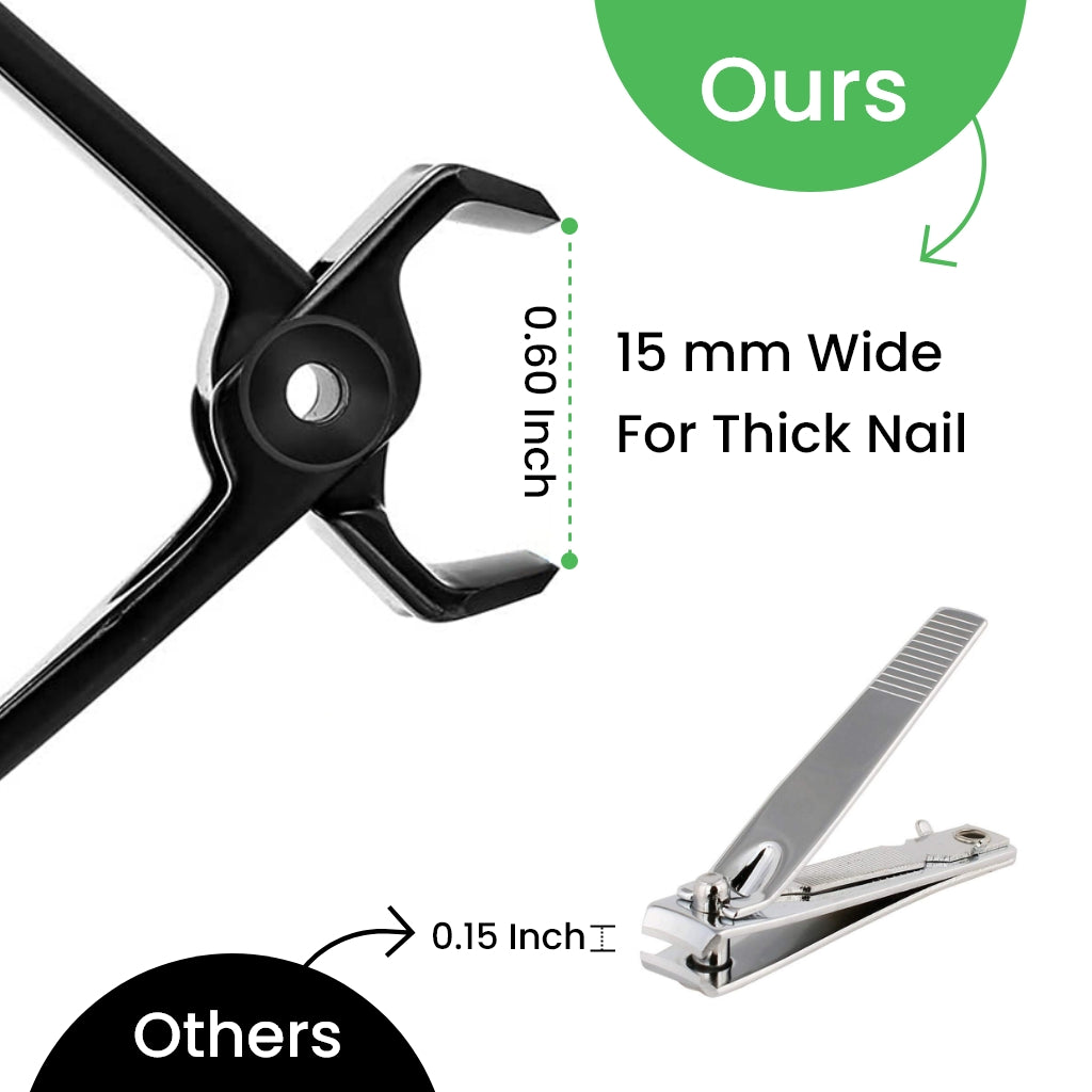 Nail Cutter | Sharp & Wide Opening for Thick Nails