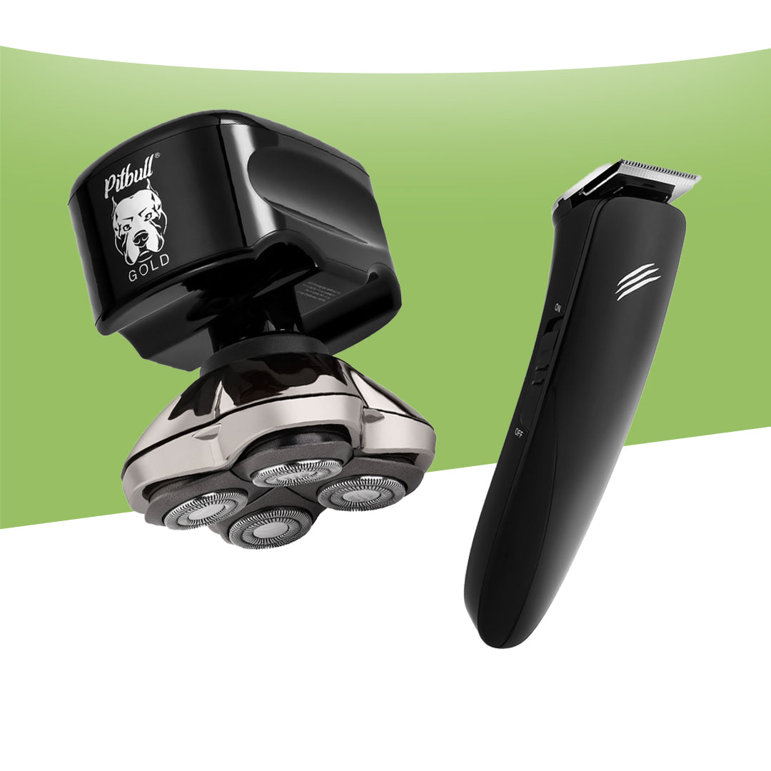 Pitbull Gold PRO Head & Face Shaver & Baby Beast Trimmer 3SUM Combo