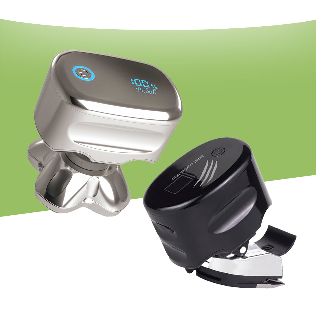 Pitbull Platinum PRO & Beast Clipper DUO| Complete professional grooming system for head, hair & beard