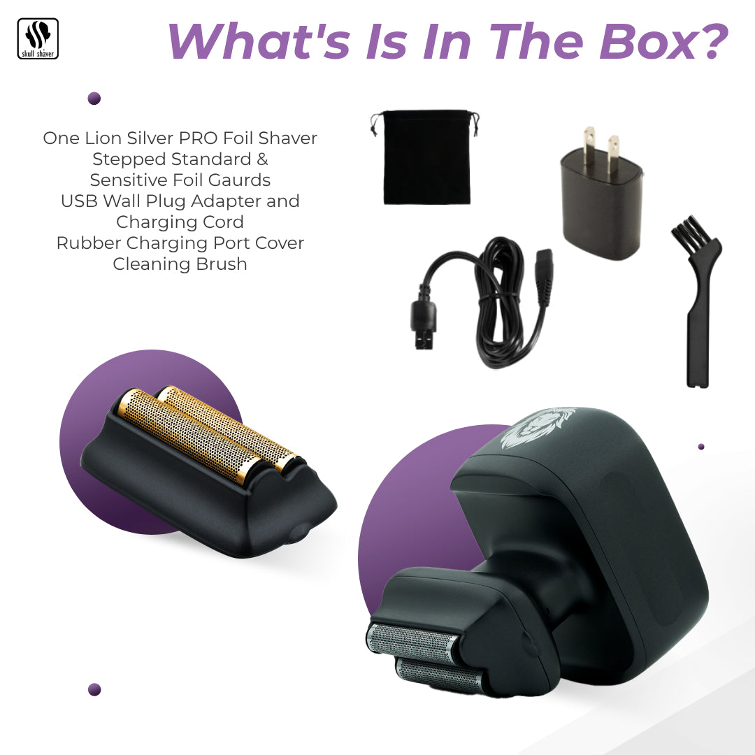 One Lion Silver PRO Foil Shaver | Royal Face shaving