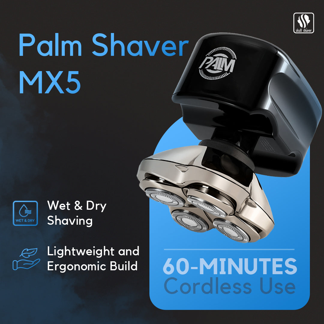 Palm MX5 shaver | Men's Head and Face shaver | Upgraded with PRO 4-Hea
