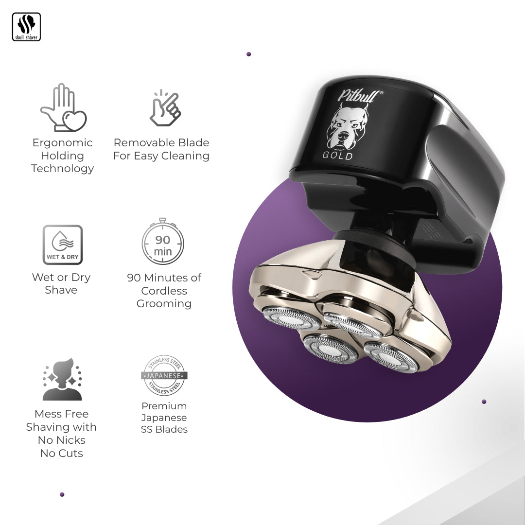 Pitbull Gold PRO Shaver | High-performance grooming for head & face |