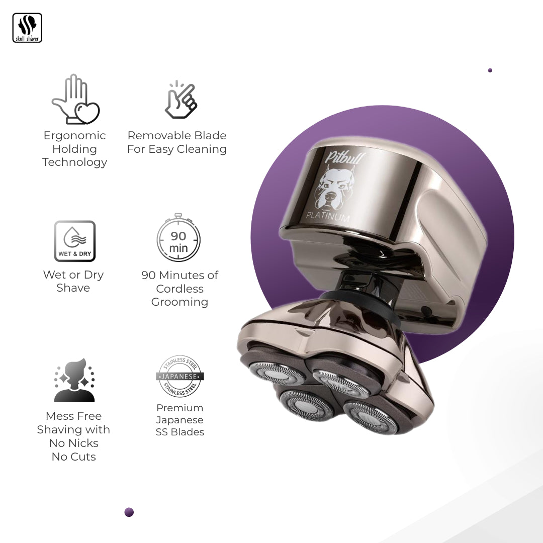 Pitbull Platinum PRO | Men’s head and face shaver
