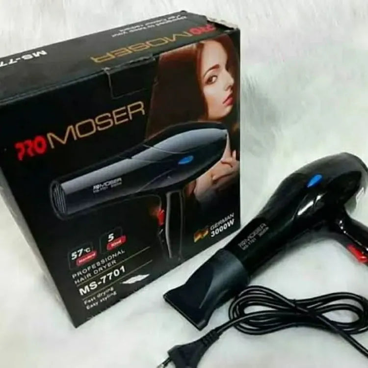 Worldwide Wishes MS-7701 3000W Hair Dryer | For Men & Women | 3 Temp Control | Fast Drying & Easy Styling