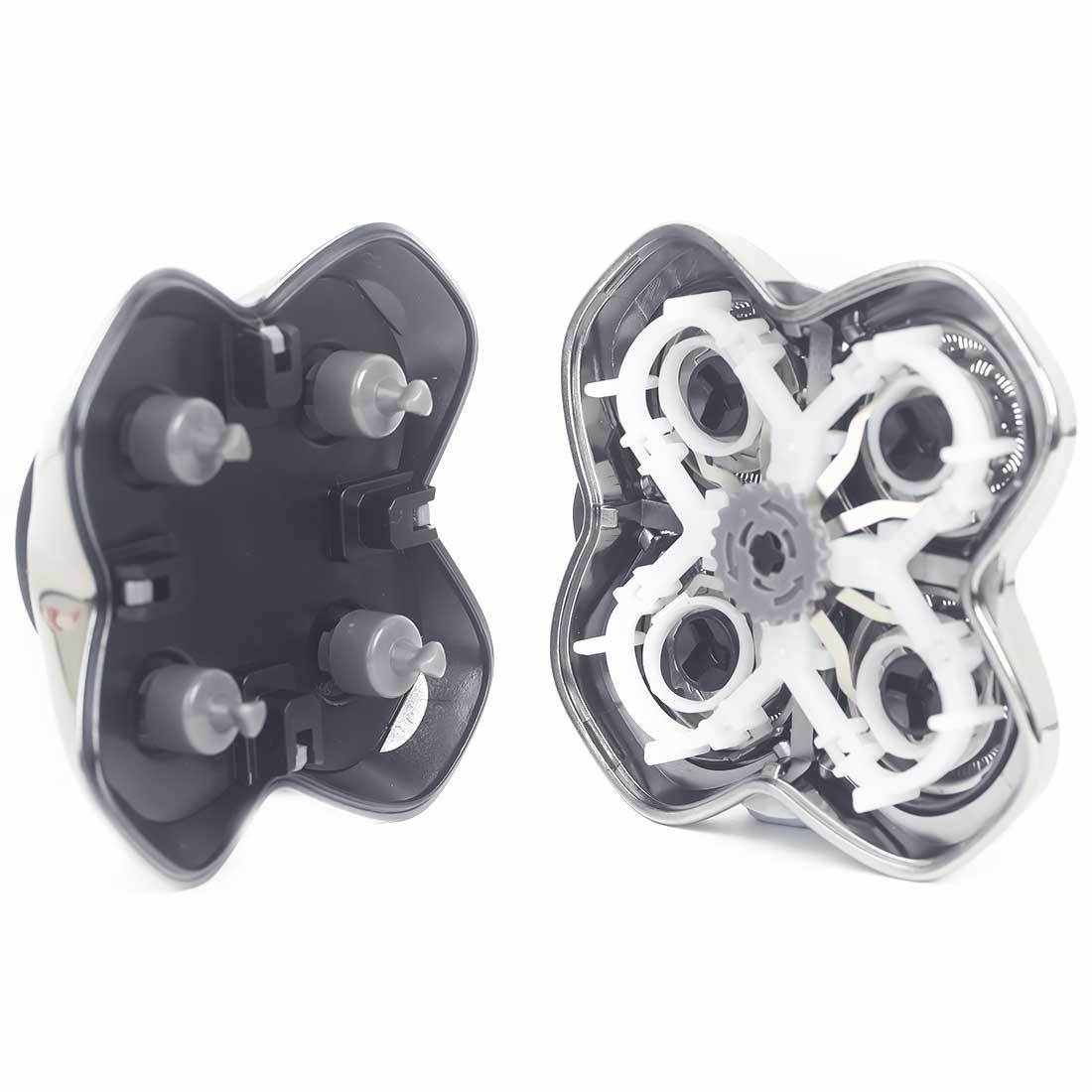 skullshaver PRO blades inside view of blade open for easy cleaning