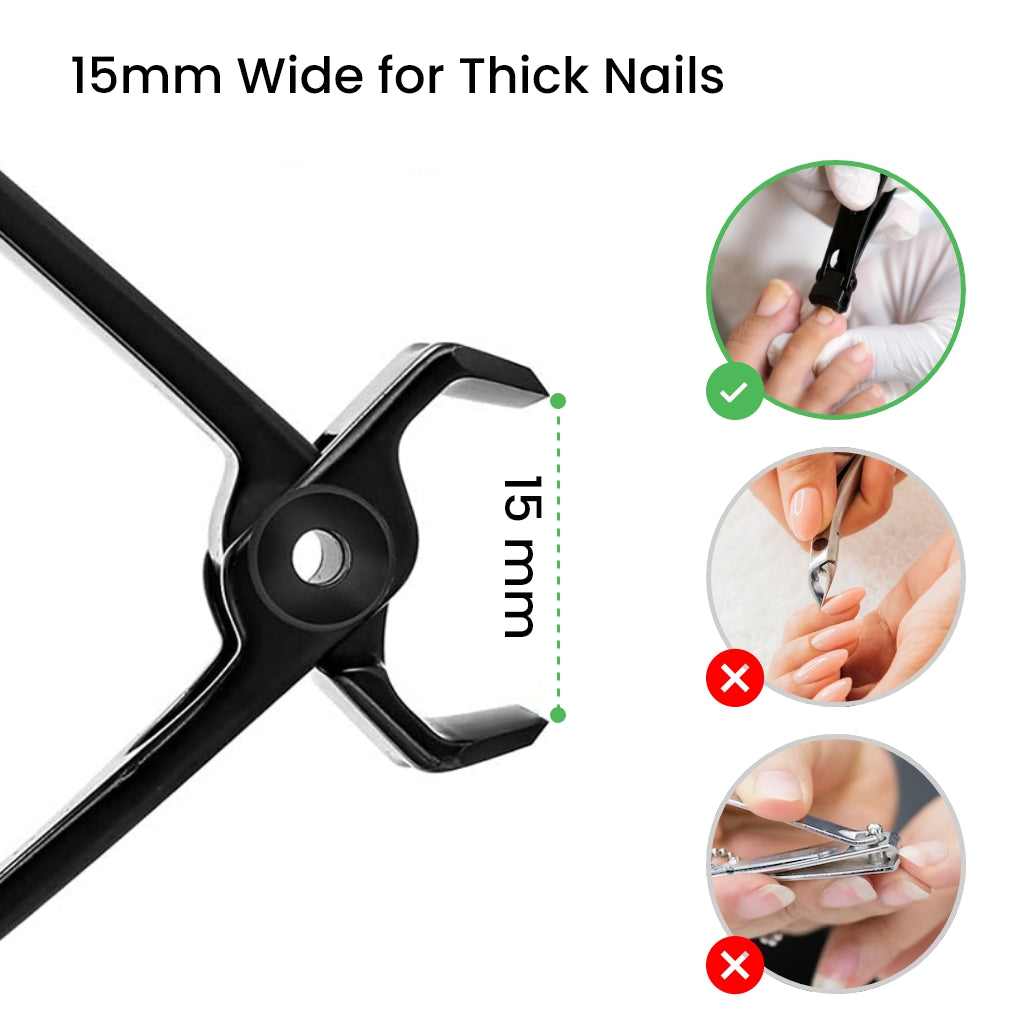 Amazon.com : Nail Clippers for Seniors Thick Nails, DRMODE Large Angled  Head Ergonomic Toenail Clippers with Wide Opening, Precision Finger Mess  Free Nail Clipper Heavy Duty Nail Cutter Trimmer for Men Women :